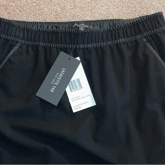 Lafayette 148 New York Midi Black Pencil Skirt New - Picture 4 of 5